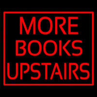 Red Border More Books Upstairs Neonreclame