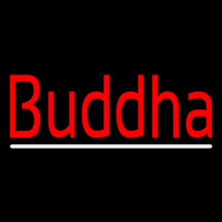 Red Buddha With Line Neonreclame