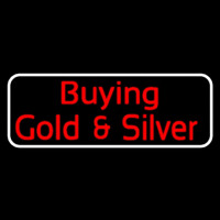 Red Buying Gold And Silver White Border Block Neonreclame