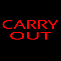 Red Carry Out Neonreclame