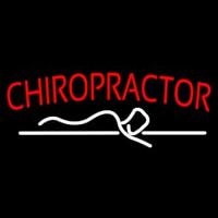 Red Chiropractor Logo Neonreclame