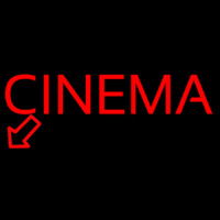 Red Cinema Here Neonreclame
