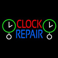 Red Clock Blue Repair Block Neonreclame