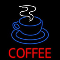Red Coffee With Cup Neonreclame