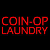 Red Coin Op Laundry Neonreclame