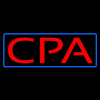 Red Cpa Blue Border Neonreclame