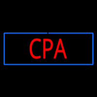 Red Cpa With Blue Border Neonreclame