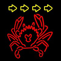 Red Crab Logo Neonreclame
