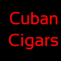 Red Cuban Cigars Neonreclame