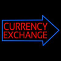 Red Currency E change With Arrow Neonreclame