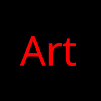 Red Cursive Art 2 Neonreclame