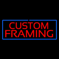Red Custom Framing Blue Border Neonreclame