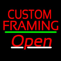 Red Custom Framing With Open 2 Neonreclame