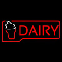 Red Dairy With Logo Neonreclame