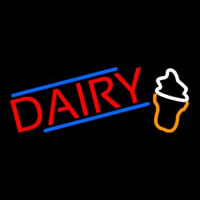 Red Dairy With Logo Neonreclame