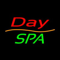 Red Day Spa Green Neonreclame