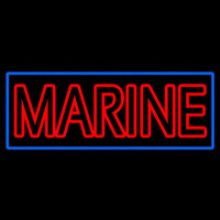 Red Double Stroke Marine Neonreclame