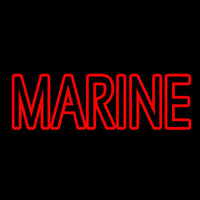 Red Double Stroke Marine Neonreclame