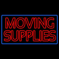 Red Double Stroke Moving Supplies Neonreclame