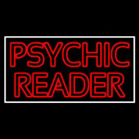 Red Double Stroke Psychic Reader White Border Neonreclame