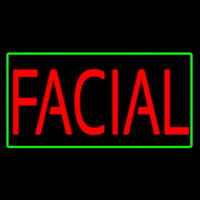 Red Facial Green Border Neonreclame