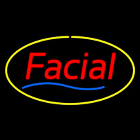 Red Facial Yellow Oval Border Neonreclame