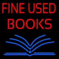 Red Fine Used Books Neonreclame