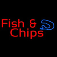 Red Fish And Chips Neonreclame