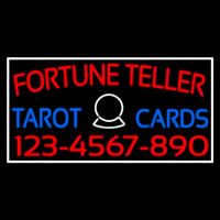 Red Fortune Teller Blue Tarot Cards With Phone Number Neonreclame
