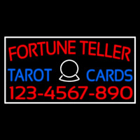 Red Fortune Teller Blue Tarot Cards With Phone Number Neonreclame