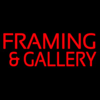 Red Framing And Gallery Neonreclame
