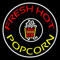 Red Fresh Hot Yellow Popcorn Neonreclame