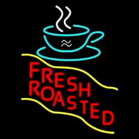 Red Fresh Roasted Coffee Cup Neonreclame