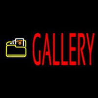 Red Gallery With Logo Neonreclame