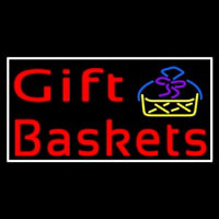 Red Gift Baskets With Logo Neonreclame
