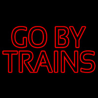 Red Go By Train Neonreclame
