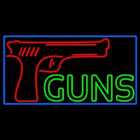Red Guns Block Neonreclame
