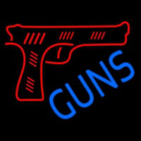 Red Guns Block Neonreclame