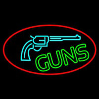 Red Guns Turquoise Logo Neonreclame