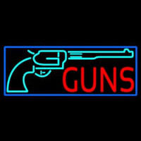 Red Guns Turquoise Logo Neonreclame