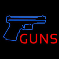 Red Guns With Blue Logo Neonreclame
