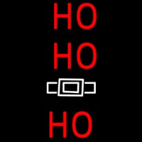 Red Ho Ho Ho Santa Logo Neonreclame