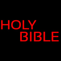 Red Holy Bible Neonreclame