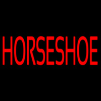 Red Horseshoe Block Neonreclame