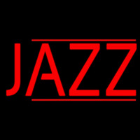 Red Jazz Block Double Line Neonreclame