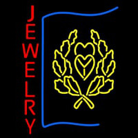 Red Jewlery Block Logo Neonreclame