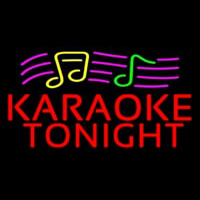 Red Karaoke Night Block Neonreclame