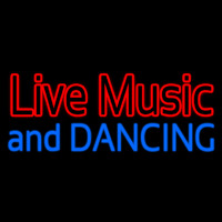 Red Live Music Blue And Dancing Neonreclame