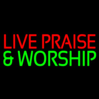 Red Live Praise Green And Worship Neonreclame