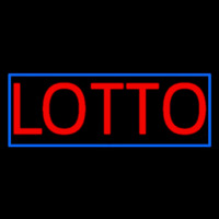 Red Lotto Blue Border Neonreclame